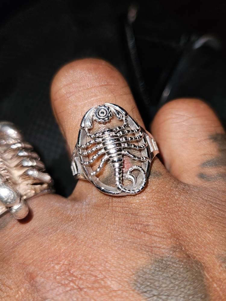 Customer photo review of Futuristic Scorpion Ring