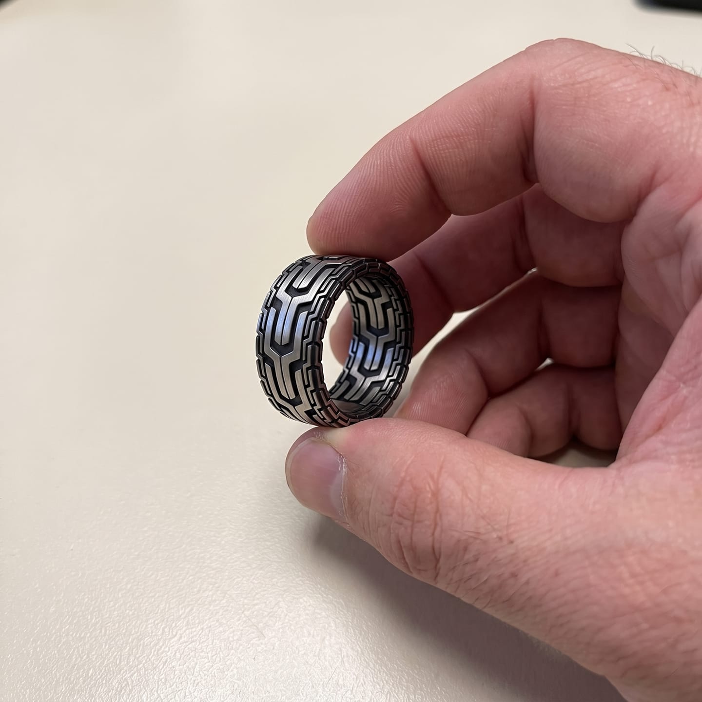 Customer photo review of Circuit Maze Ring