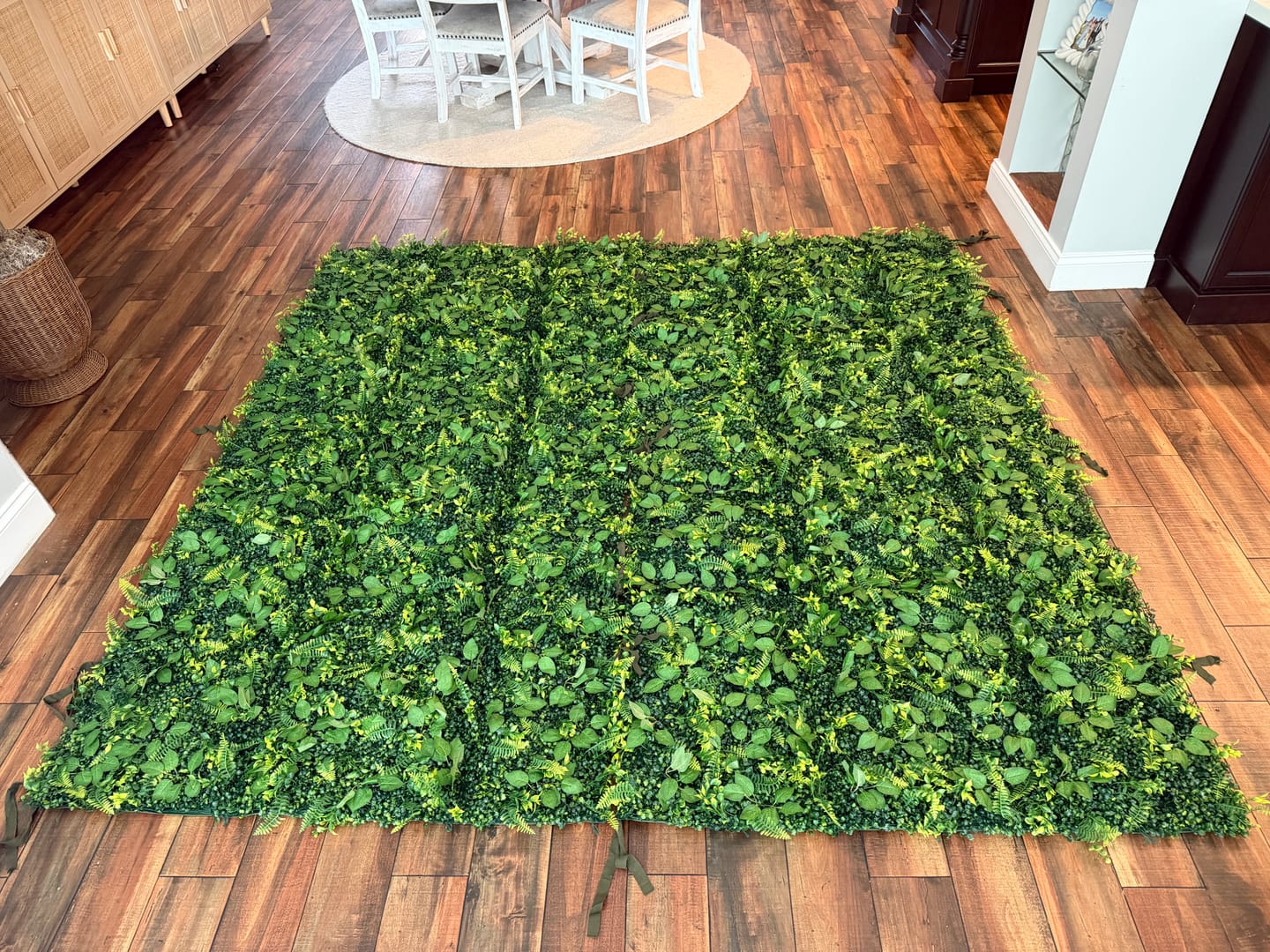 Customer photo review of 8*8ft Artificial Grass Wall Backdrop ALFWL151-Perfect for Weddings, Parties & Event Decor
