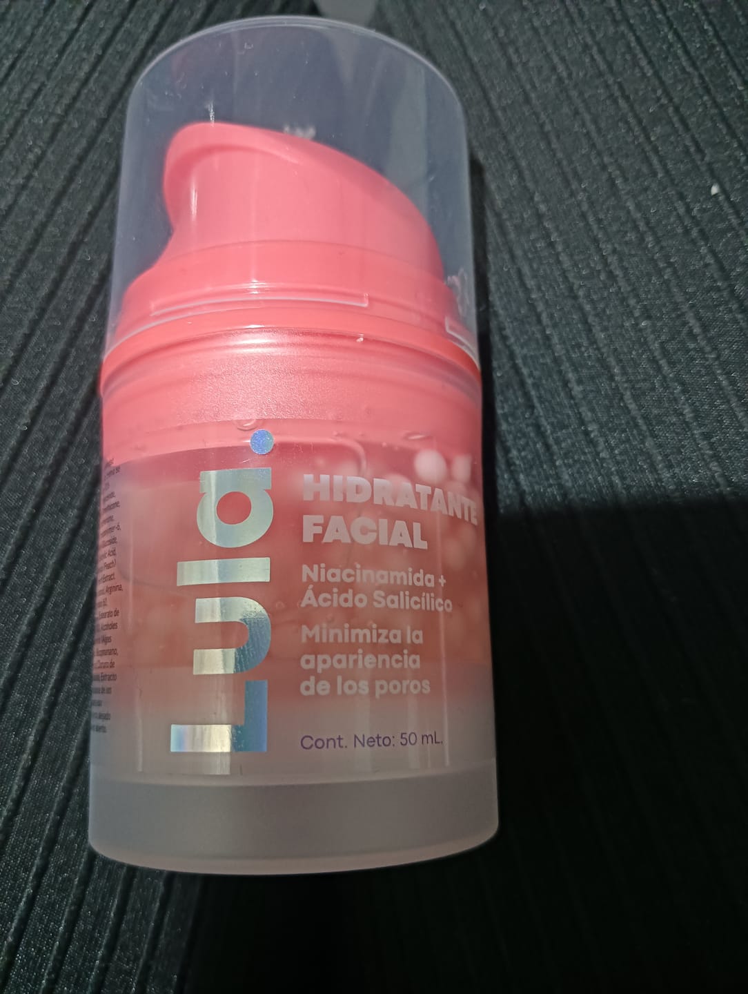 Customer photo review of Hidratante Facial con perlas