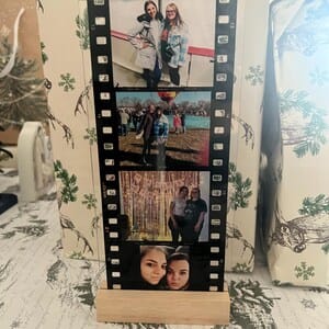 Customer photo review of Film Strip Photo Plaque