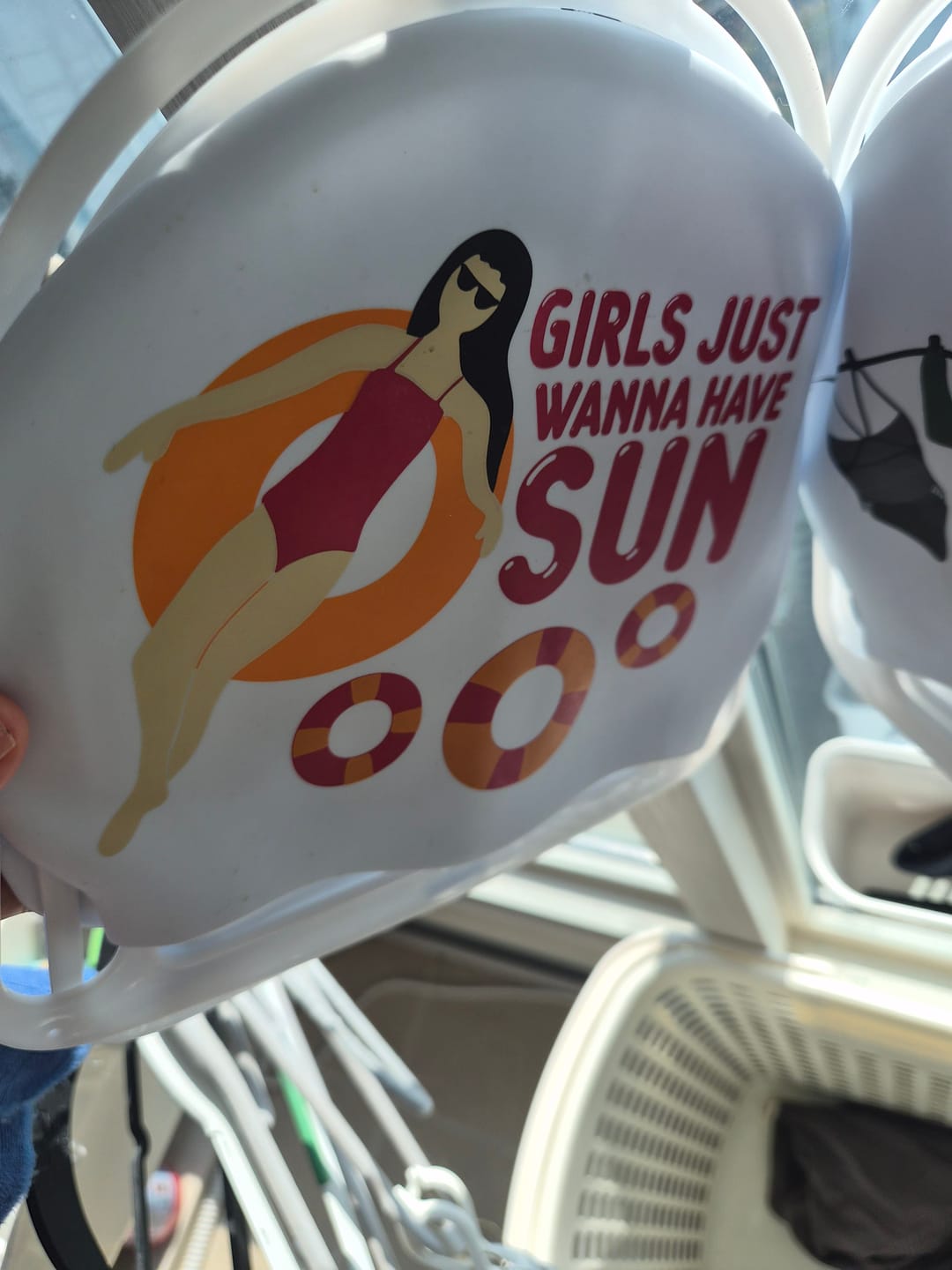 Customer photo review of JAYD Swim Cap - Float On