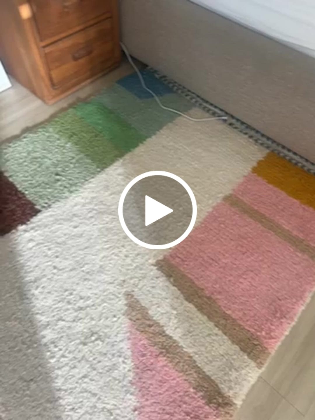 Customer video review of Colorful Striped Moroccan Rug – Handmade Wool Art