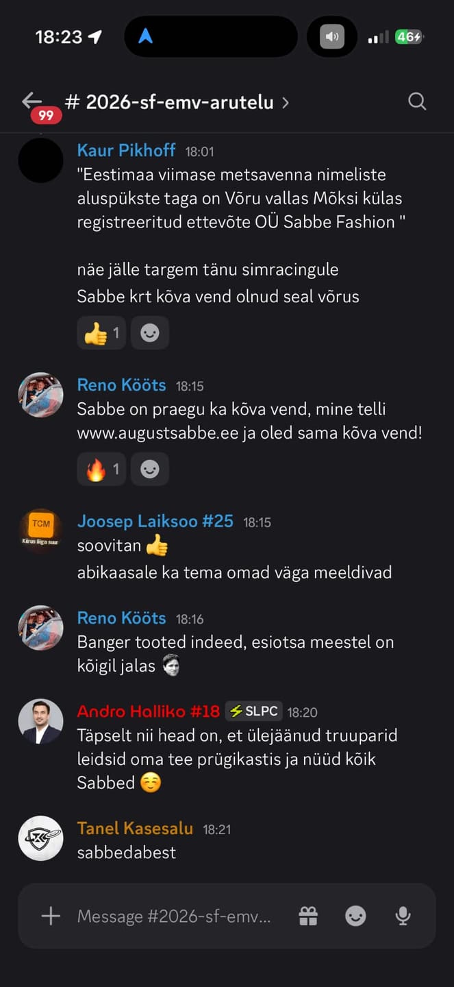 Customer photo review of Sabbe igapäev, must