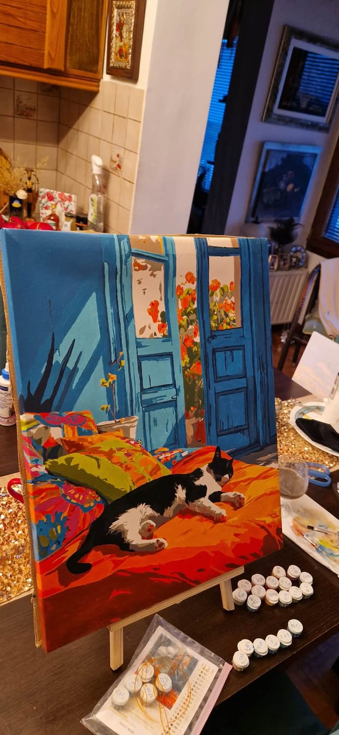Customer photo review of A daytime nap | Paint by Number