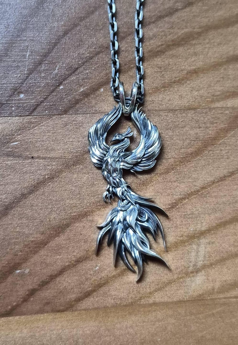 Customer photo review of Rising Phoenix Pendant