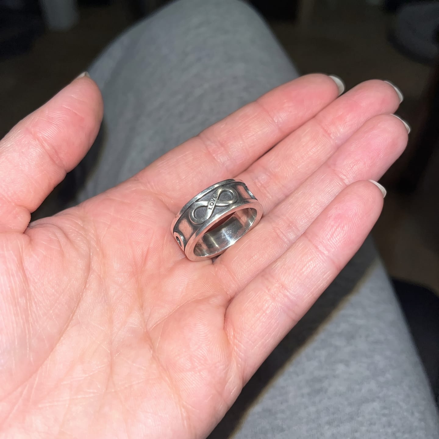 Customer photo review of Infinity Love Ring