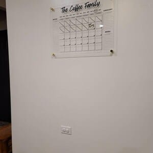 Customer photo review of Custom Three-List Calendar