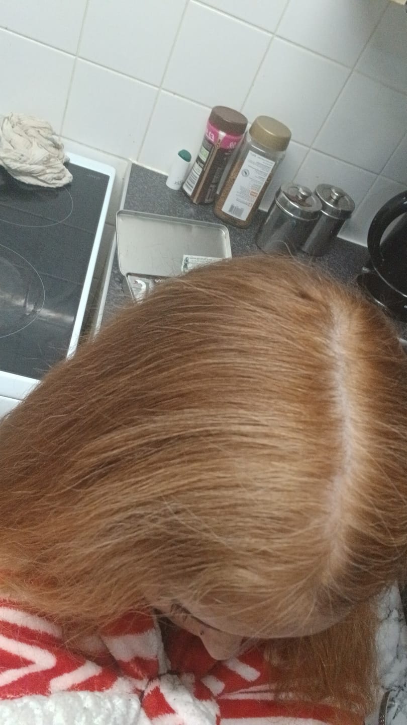 Customer photo review of Instant Dye Shampoo