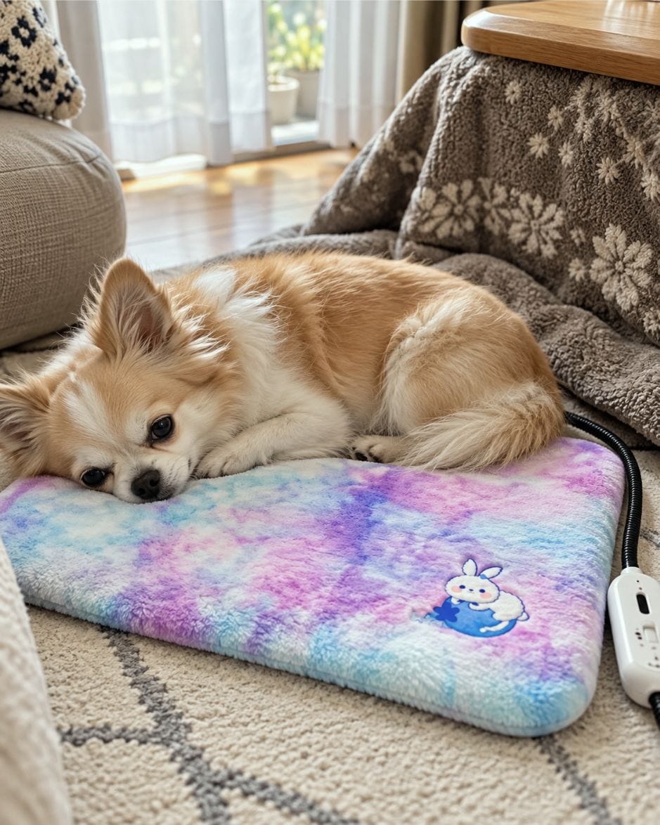 Customer photo review of CozyGlow Adjustable Pet Heating Pad