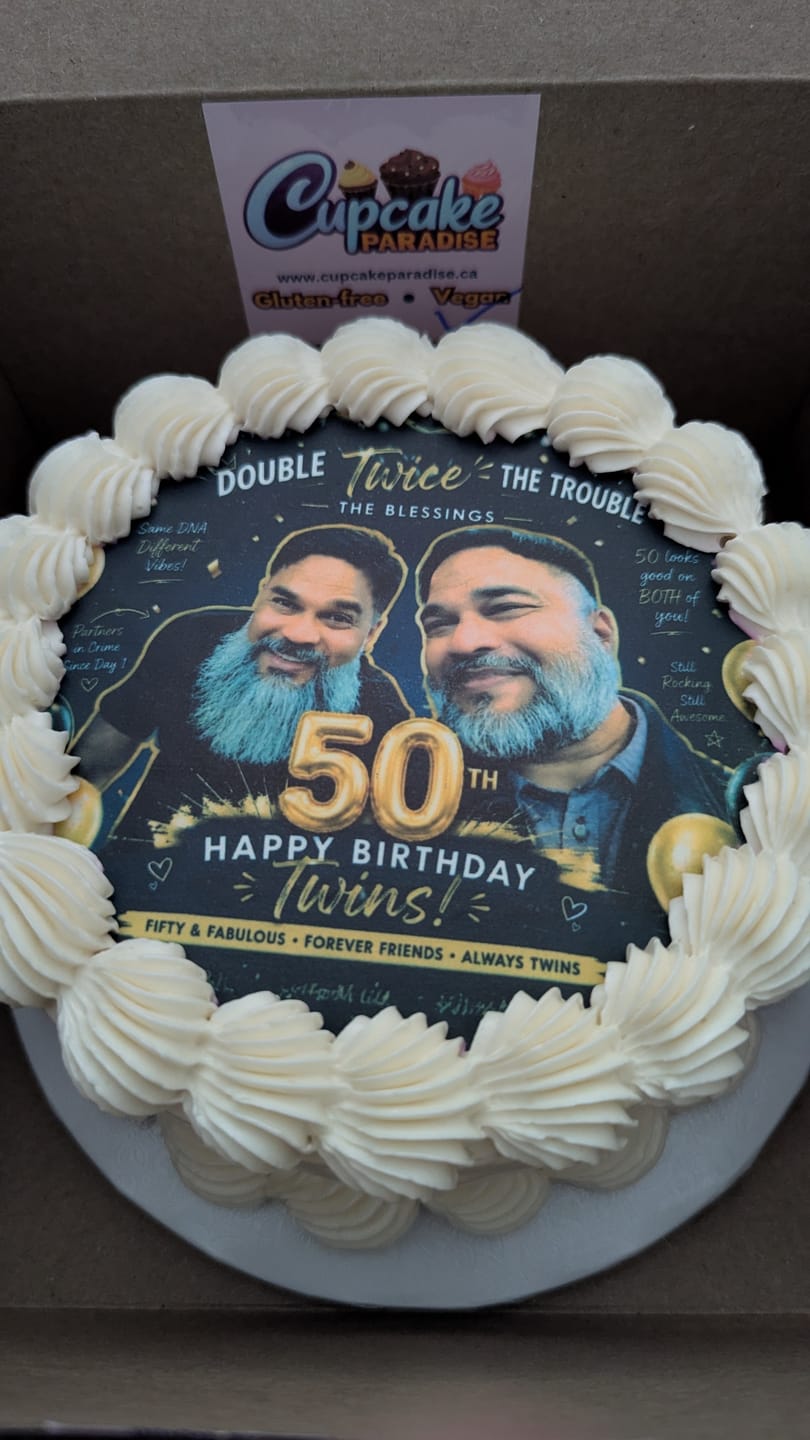 Customer photo review of Round Custom Logo / Photo Cake