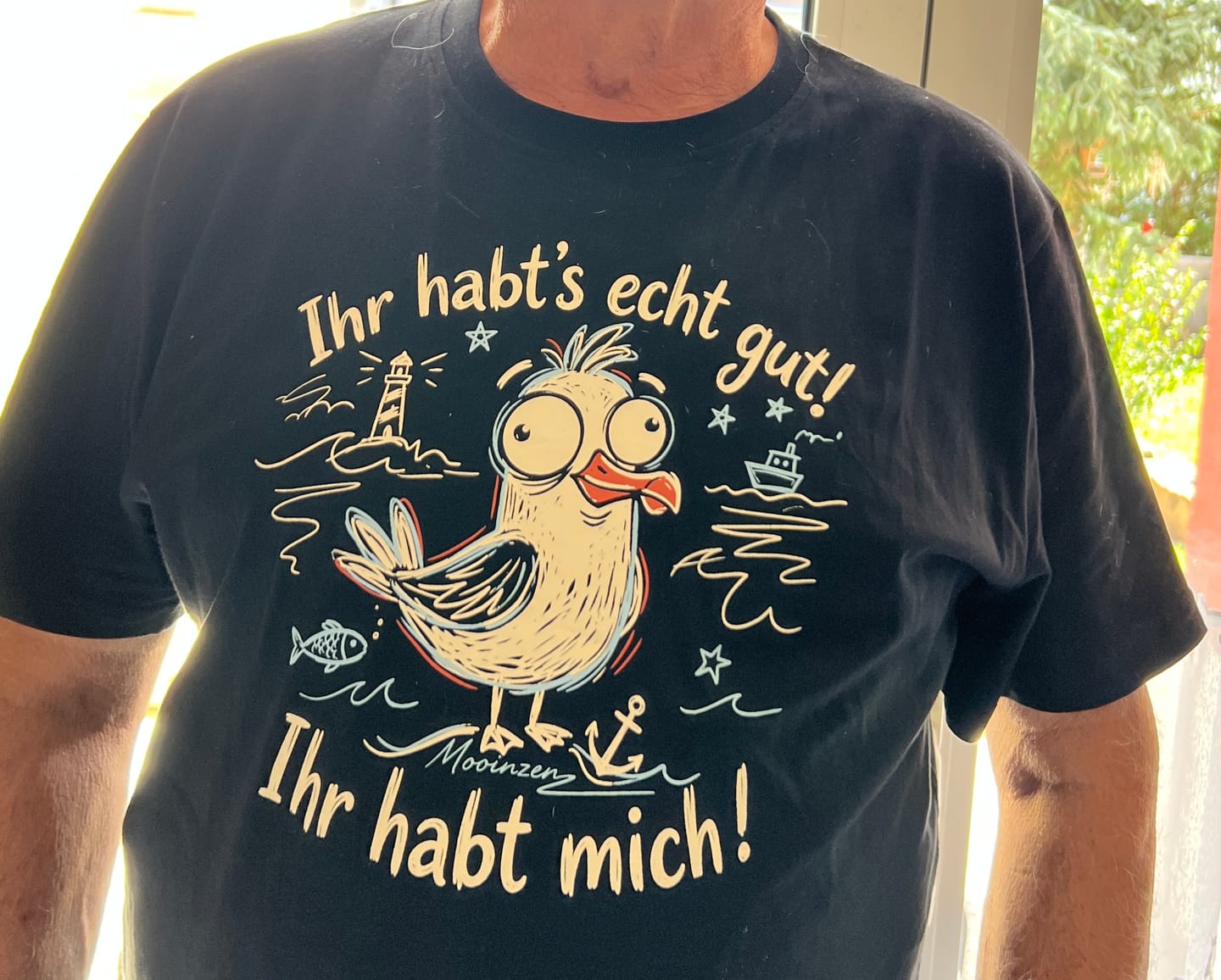 Customer photo review of Ihr Habts Echt Gut! Ihr Habt Mich! · Unisex Premium Bio T-Shirt