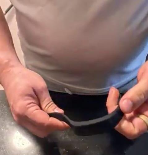 Customer photo review of Wearable Vibration Alarm