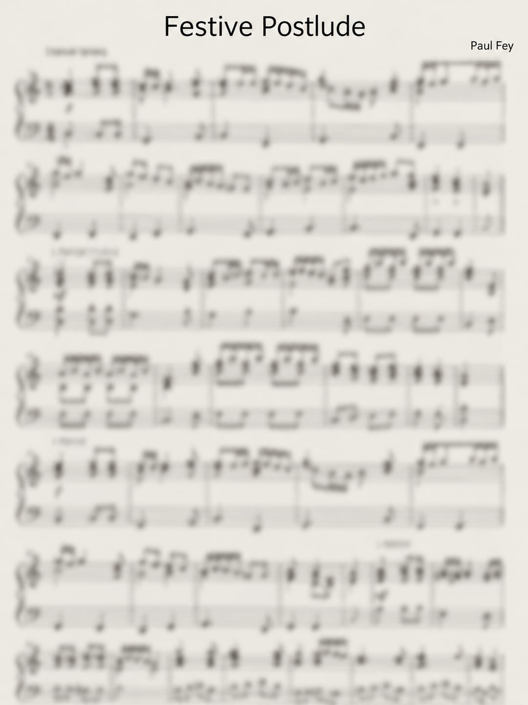 Customer photo review of Festive Postlude in C Major (Sheet Music) - Music for Organ
