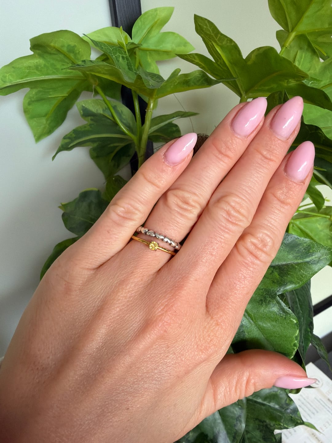 Customer photo review of Birthstone 18K Gold Rings