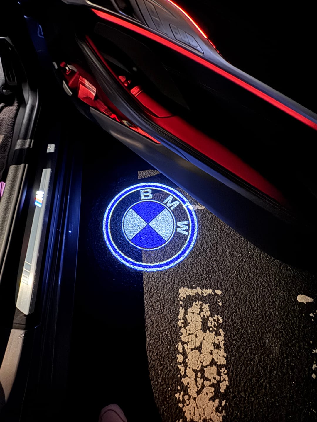Customer photo review of BMW G SERIES DOOR LIGHTS