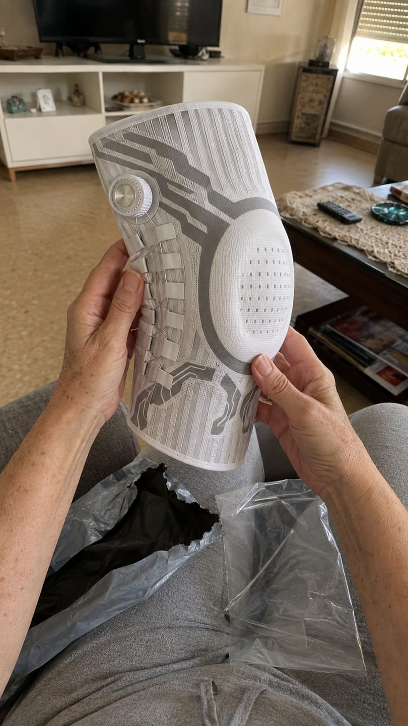 Customer photo review of Alveley - Knee Brace with Side Adjustment Dial