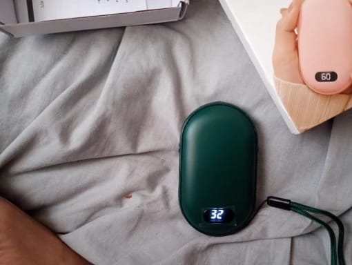 Customer photo review of Rechargeable Hand Warmer, Heats Both Sides