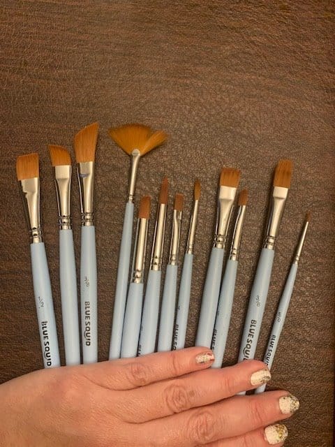 Customer photo review of Blue Squid PRO Face Paint Stick - XL (21g/0.75oz) Waterproof Body Paint for Adults & Kids Eye Black Baseball - Vegan Hypoallergenic Twist-Up Non-Toxic Makeup Stick for Cosplay, Sports