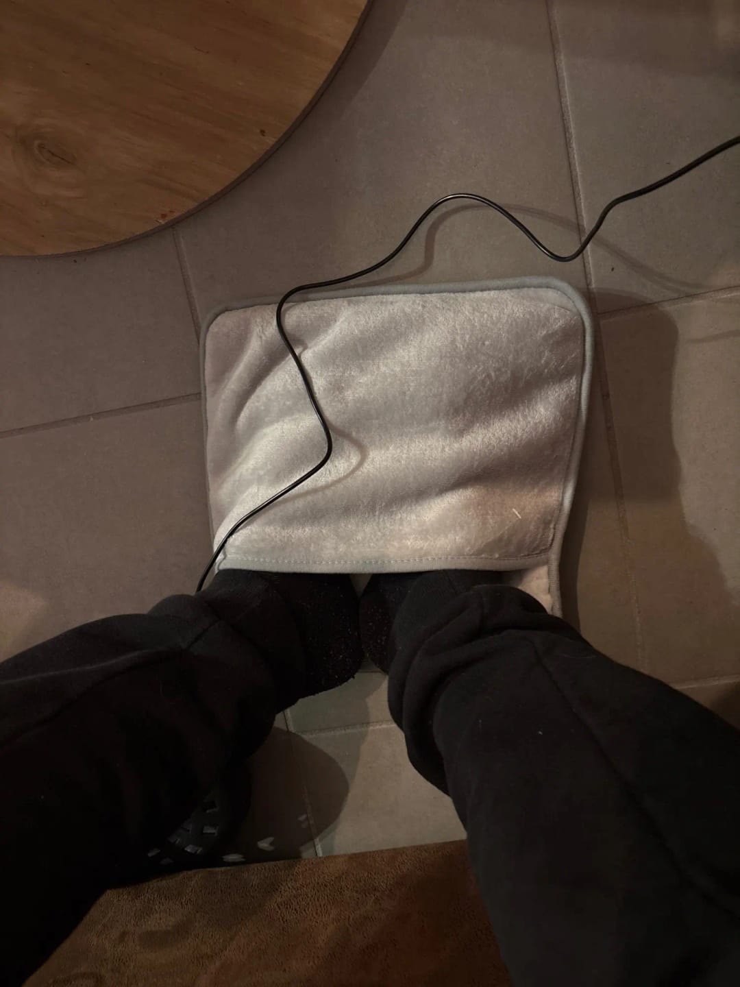 Customer photo review of USB-Fußwärmer mit waschbarem Bezug