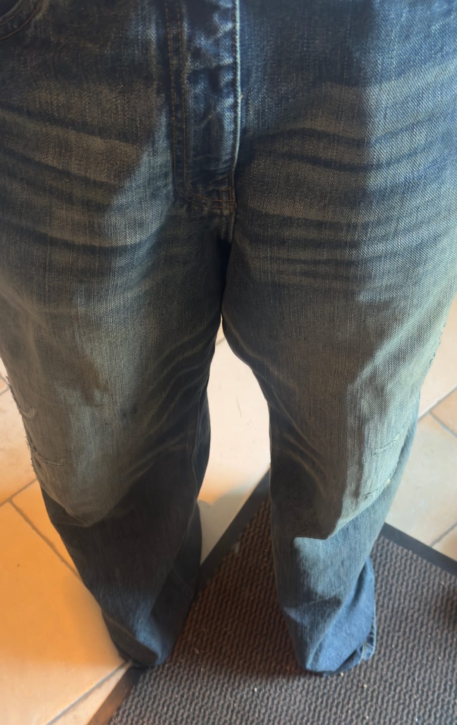 Customer photo review of Scar Denim Sand Blue