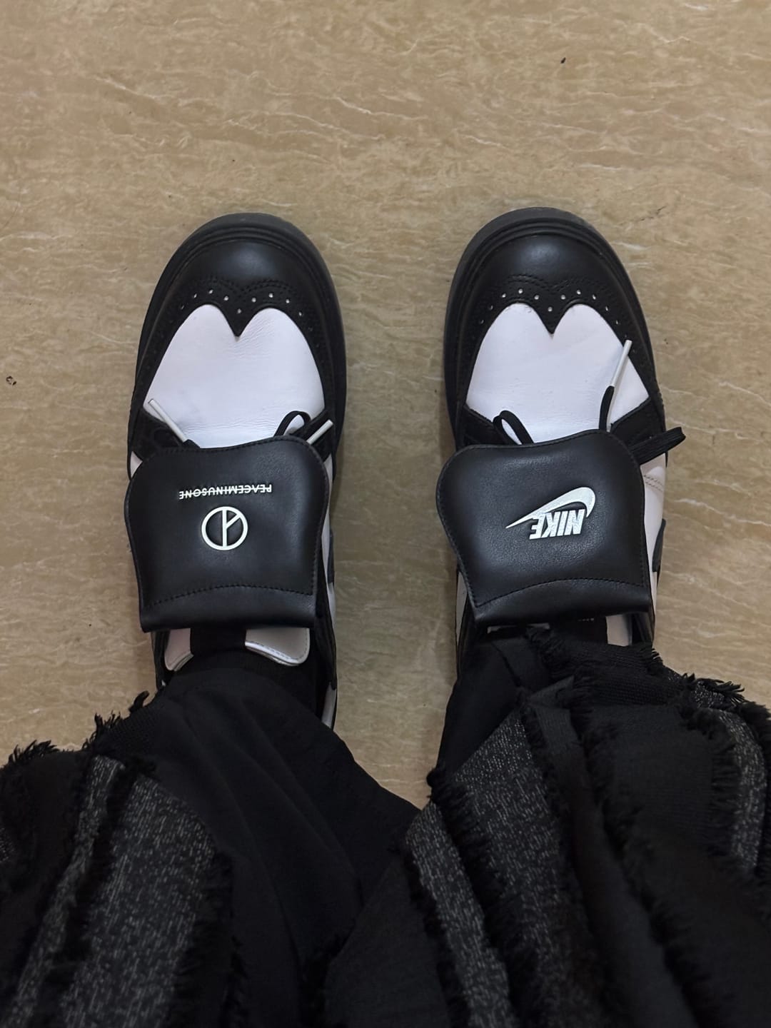 Customer photo review of Nike x Peaceminusone G-Dragon Kwondo 1 'Panda' DH2482-101