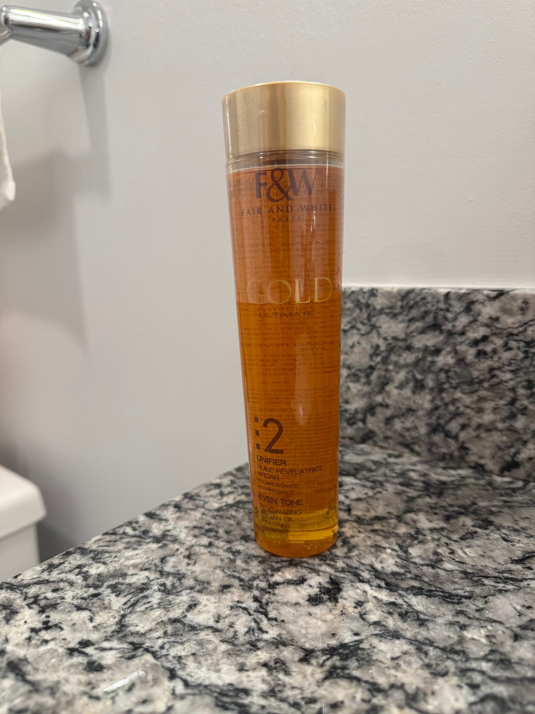 Customer photo review of Gold :2 Revitalizing Argan Oil 200ml
