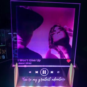 Customer photo review of Spotify Song Plaque
