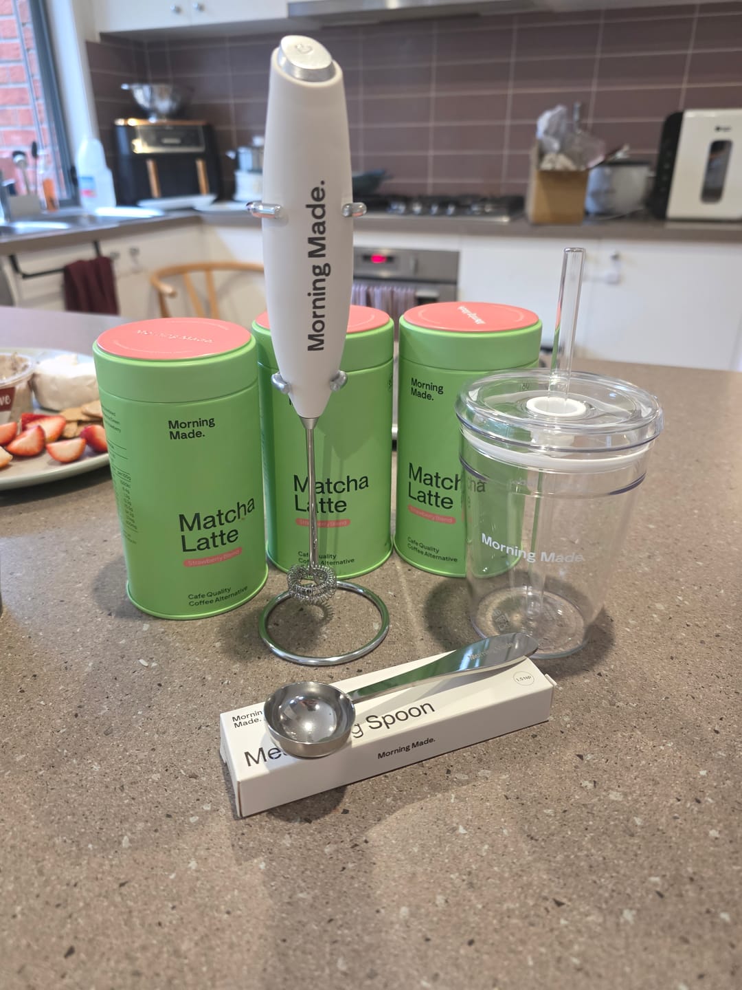 Customer photo review of Strawberry Matcha Latte (3 Pack)