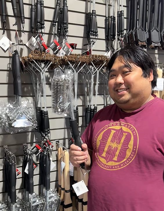 Customer photo review of Brander The Threesome Grill Brush