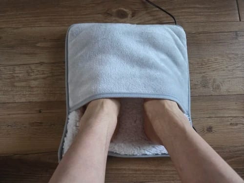 Customer photo review of USB Foot Warmer with Washable Cover