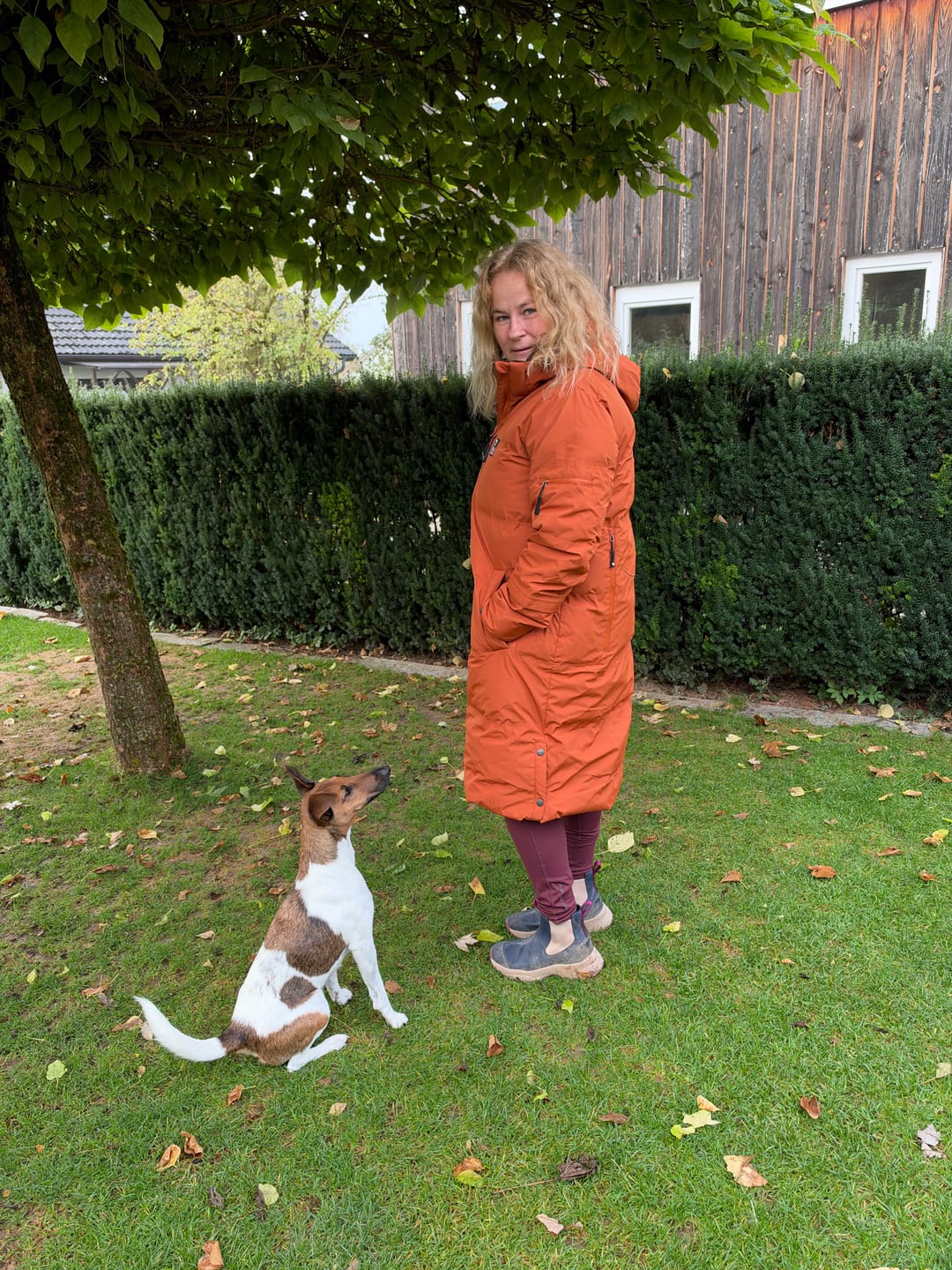 Customer photo review of Long KeepDry Dog Walker Women Coat 2.0  I Tawney I Alba