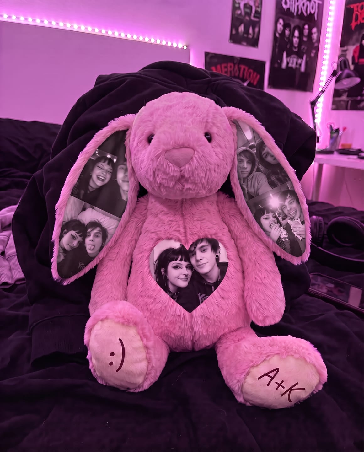 Customer photo review of Conejito de Peluche Personalizable
