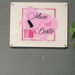 Customer photo review of Acrylic Business Logo Sign