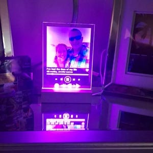 Customer photo review of Spotify Song Plaque