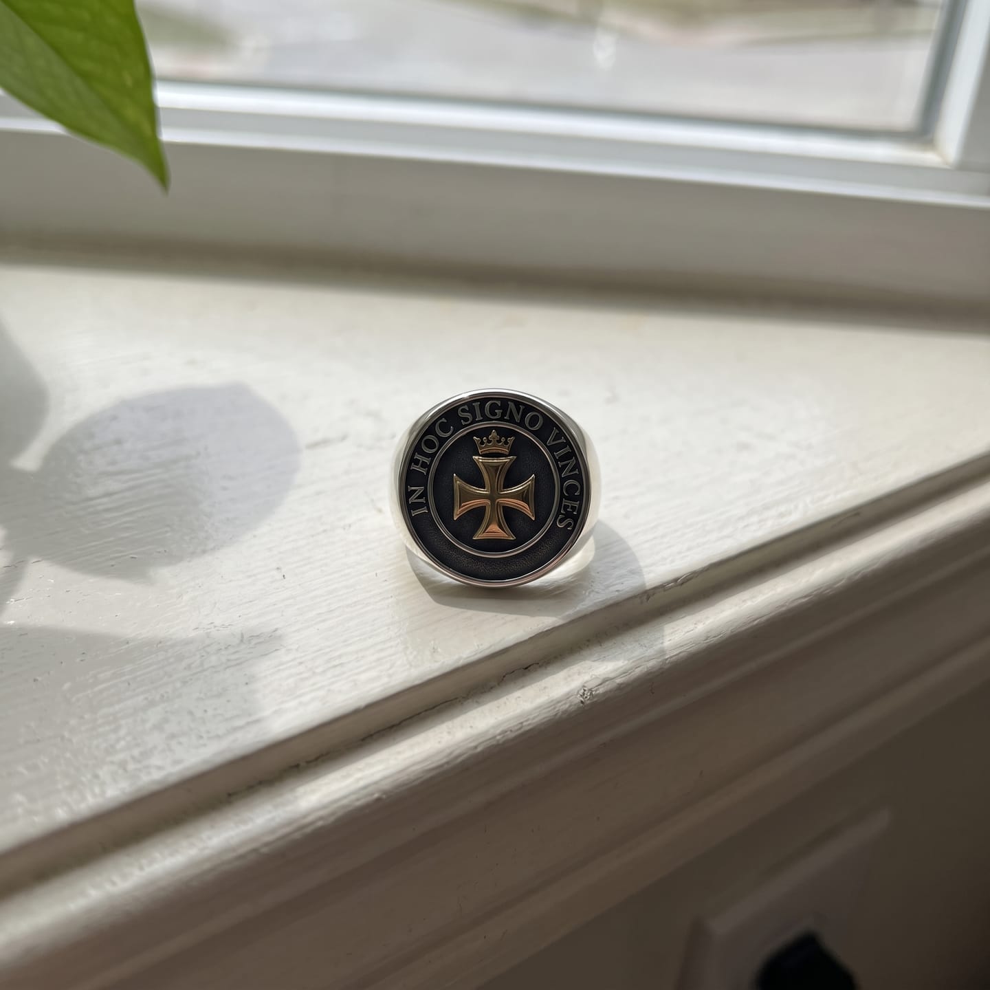 Customer photo review of Templar Cross and Crown Ring
