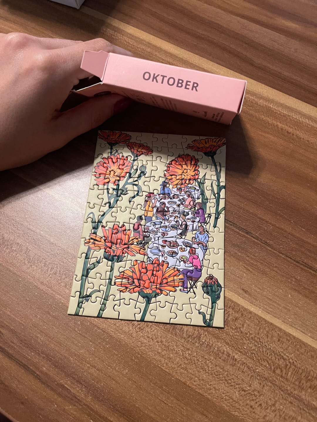 Customer photo review of Mini Puzzle Kalender
