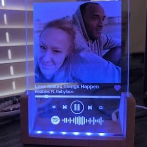 Customer photo review of Spotify Song Plaque
