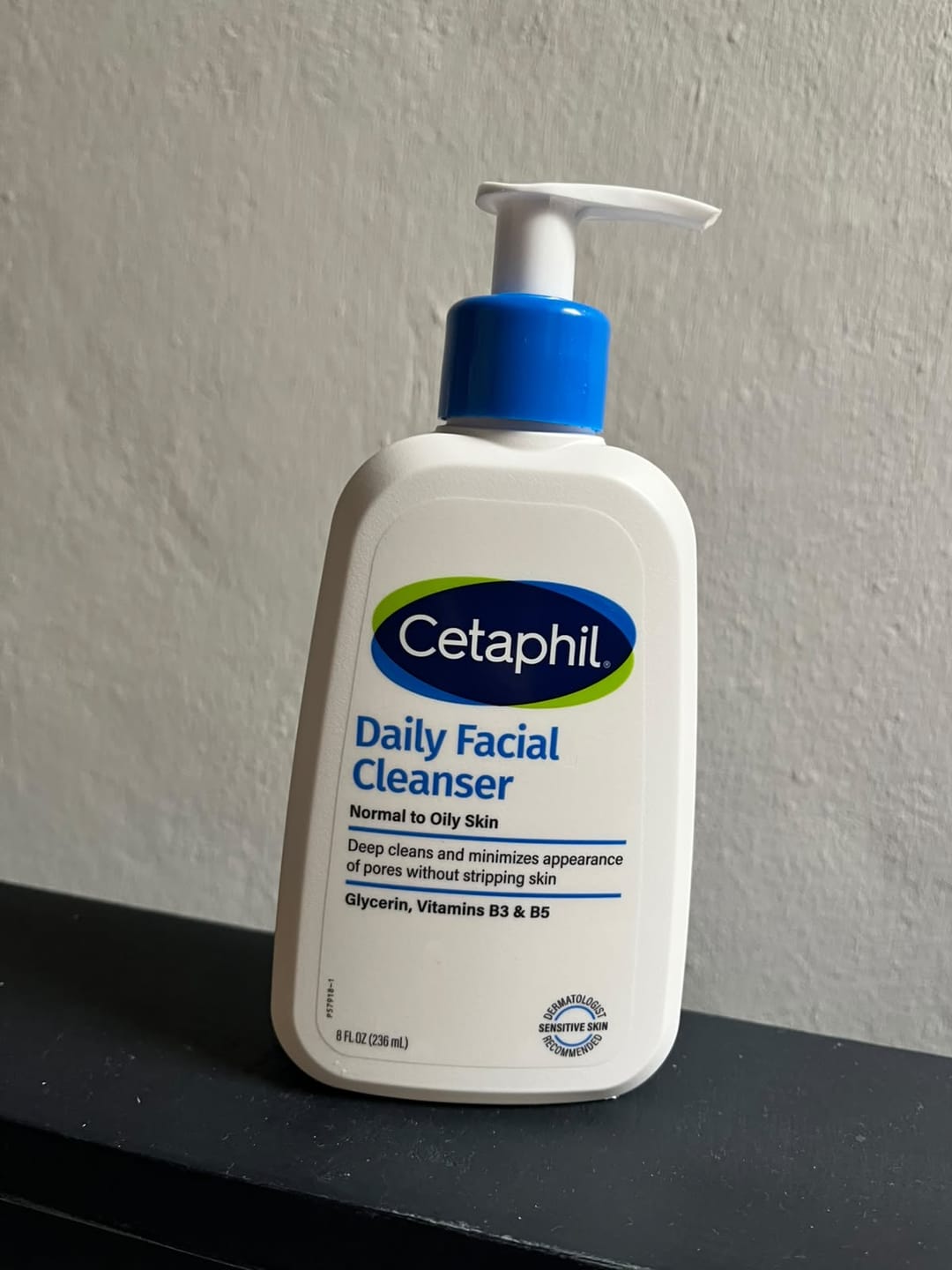 Customer photo review of Daily Facial Cleanser Face Wash for Sensitive, Combination to Oily Skin