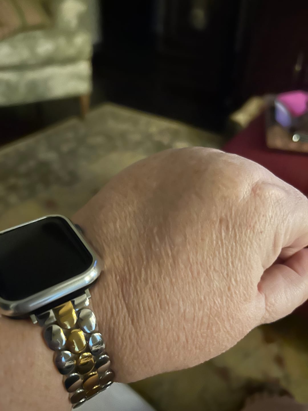 Customer photo review of Prestige Duo Luxury Apple Watch Strap
