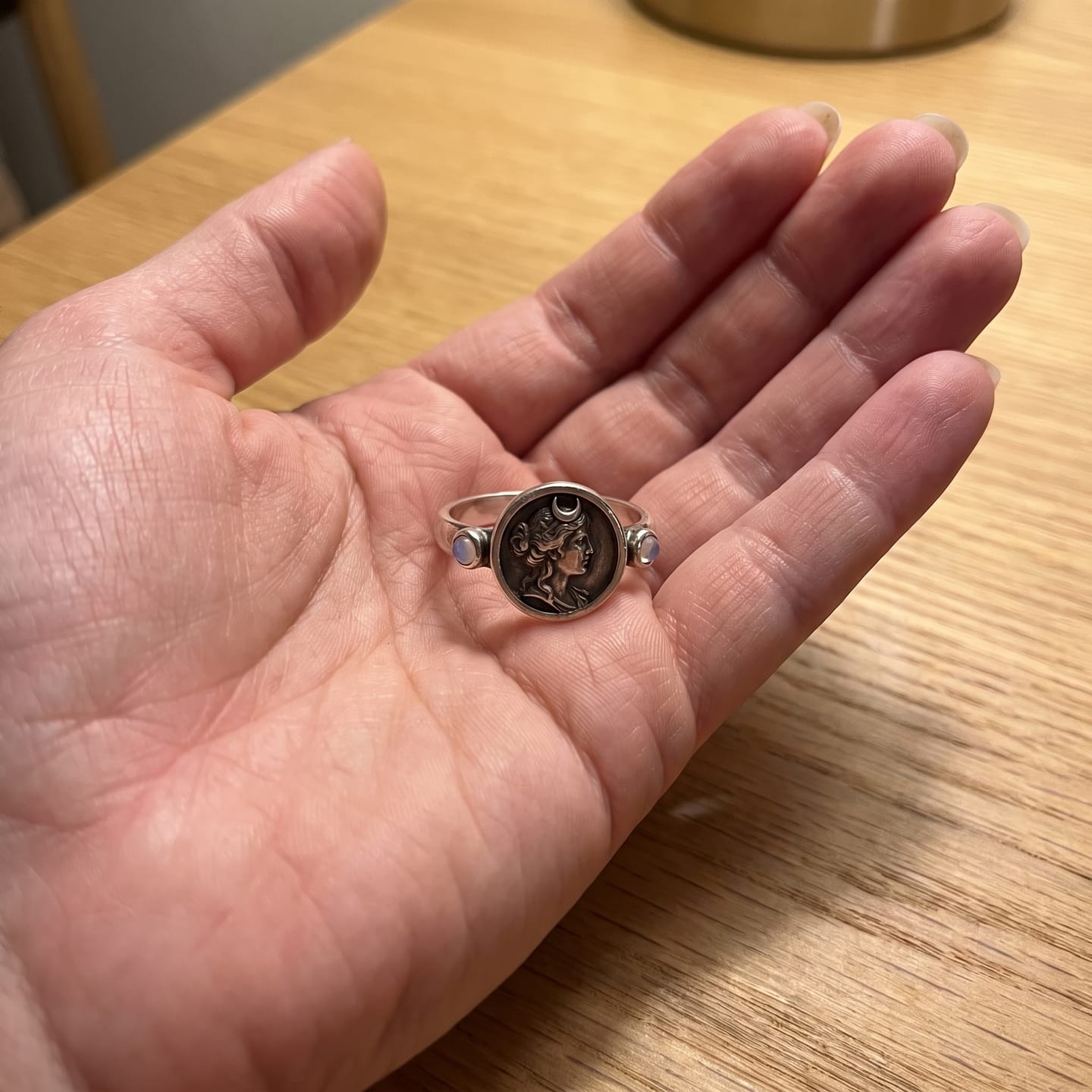 Customer photo review of Hecate Goddess Ring