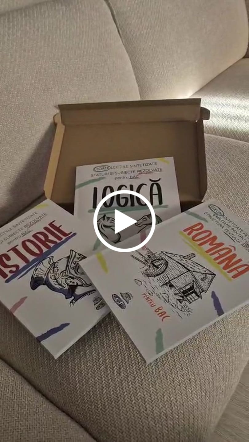 Customer video review of Pachet Bacalaureat (Română + Istorie + Logică) Bacademia