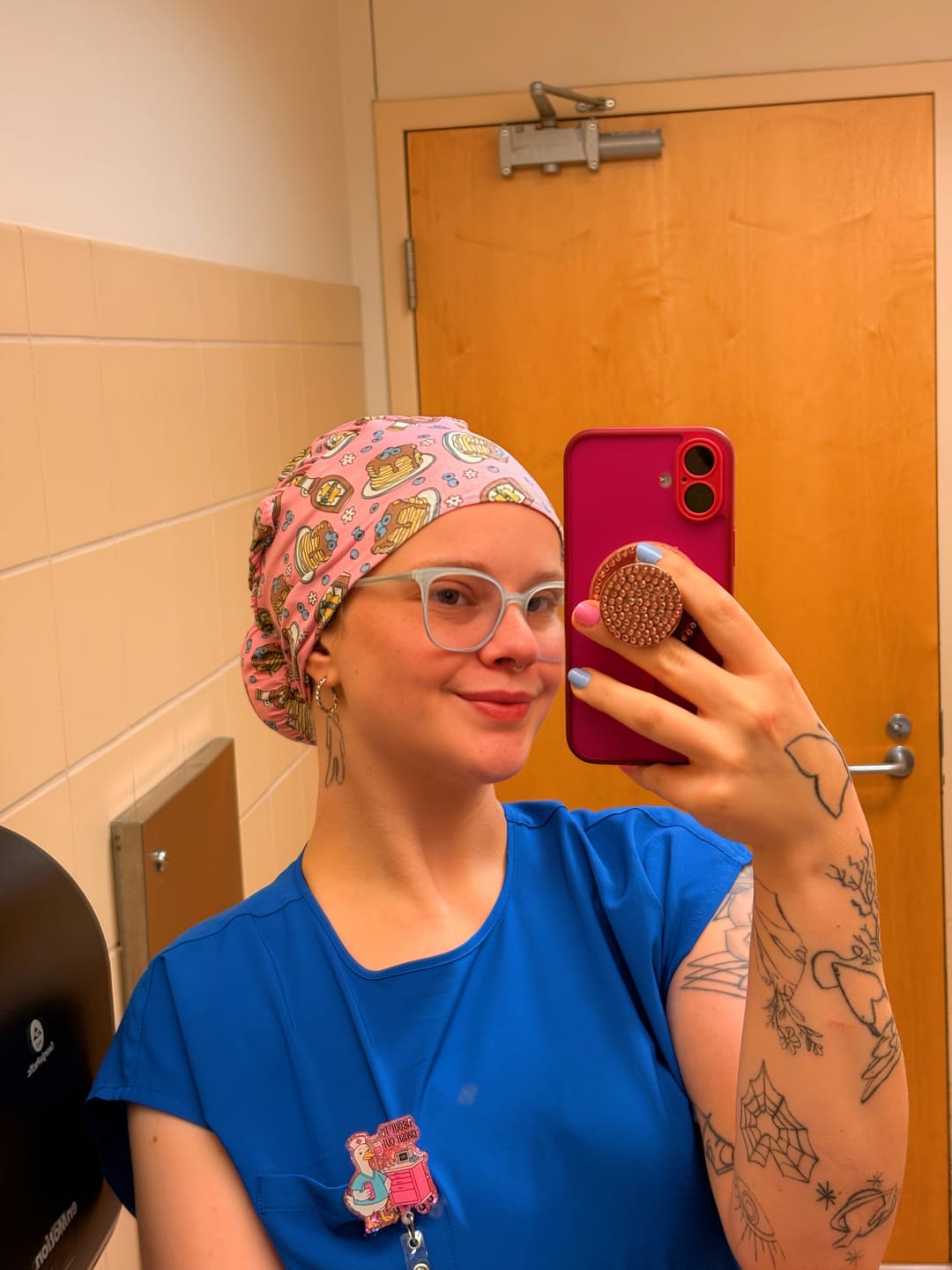 Customer photo review of CloudCaps Scrub Cap | Pancakes