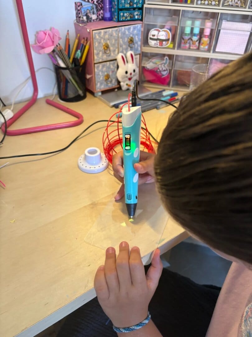 Customer photo review of 3D Pen™ for Kids – Turn Their Imagination Into Real 3D Creations!