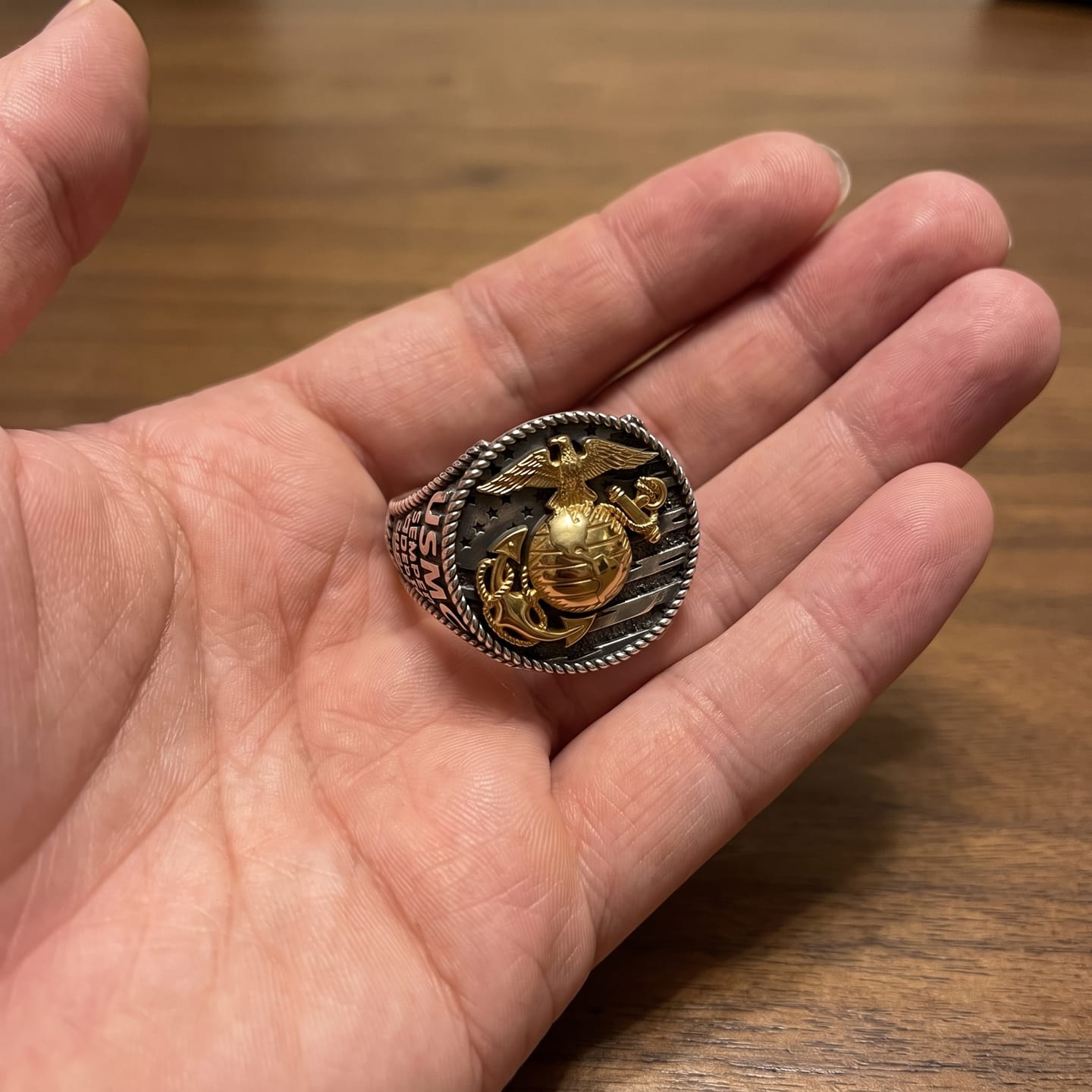 Customer photo review of USMC Signet Ring