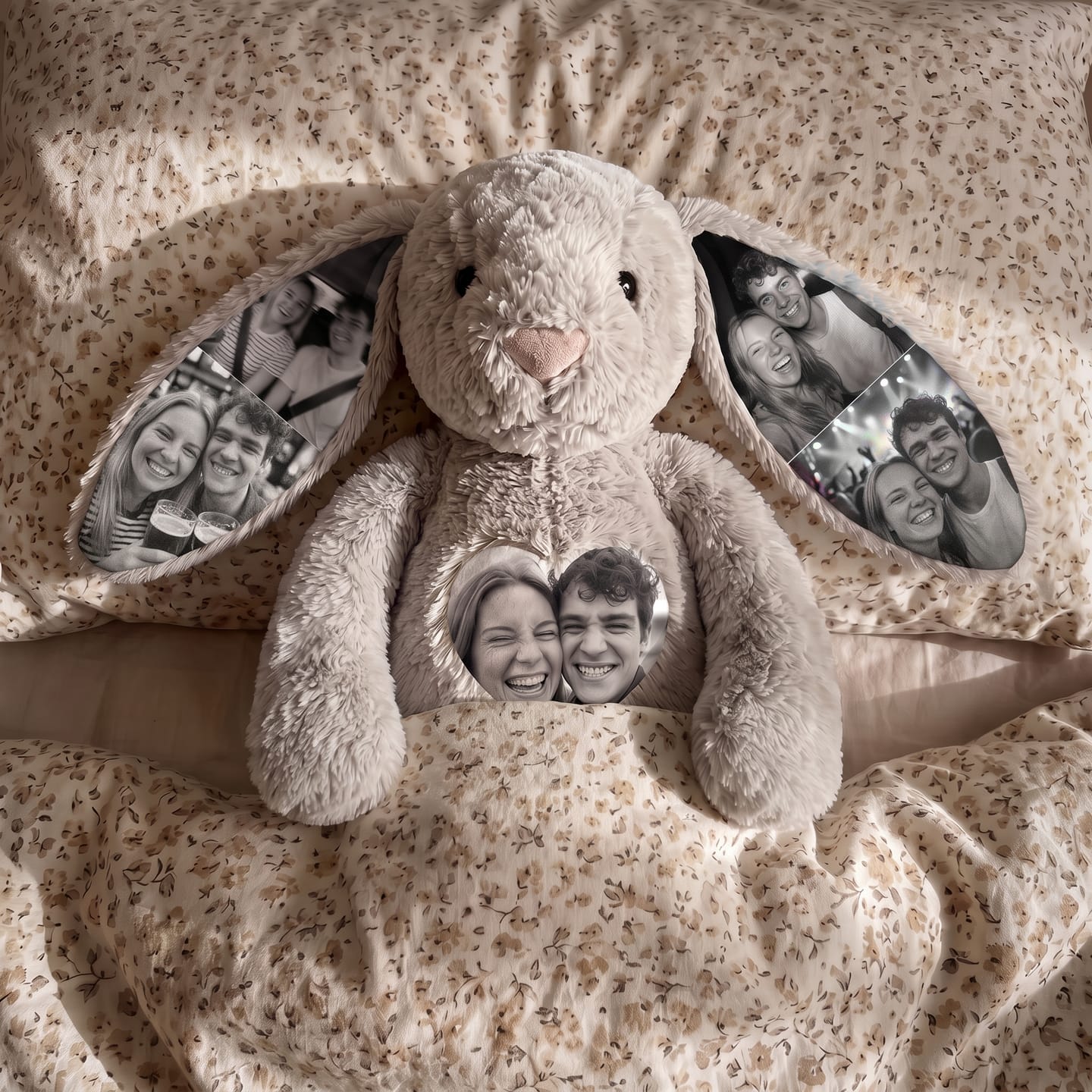 Customer photo review of Conejito de Peluche Personalizable