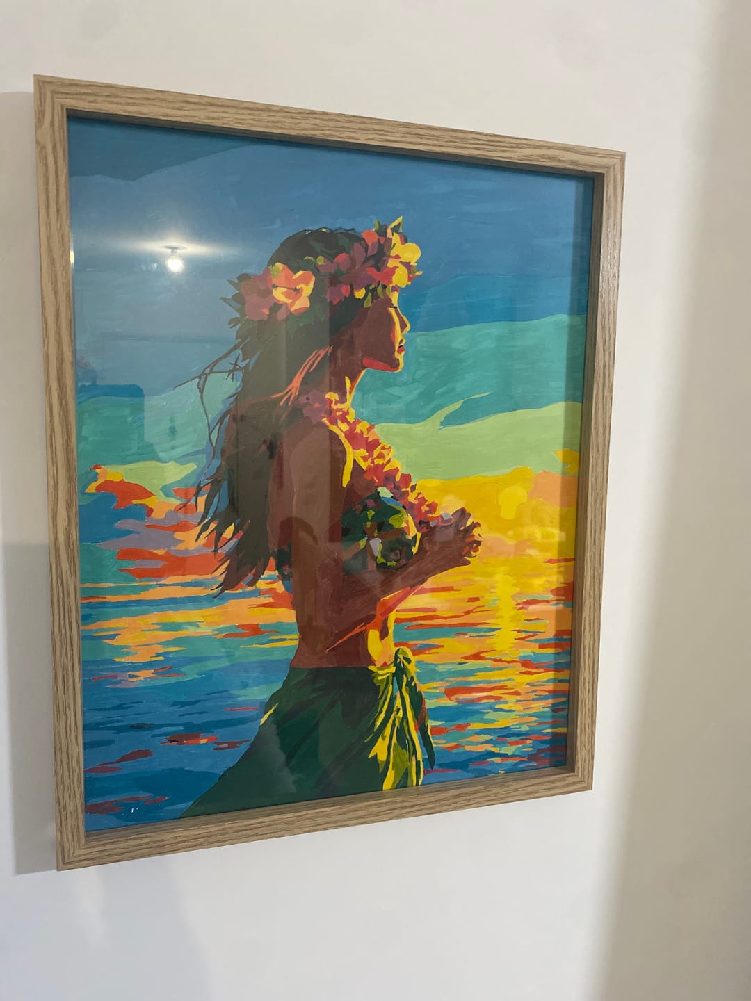 Customer photo review of Hula dancer | Paint by Number