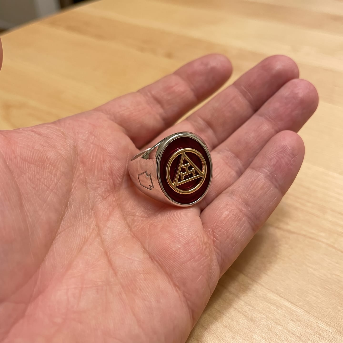 Customer photo review of Royal Arch Masonic Ring