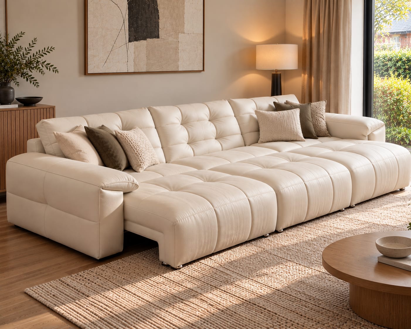 Customer photo review of Montford Recliner Sofa (White)