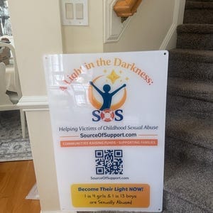 Customer photo review of Acrylic Business Logo Sign